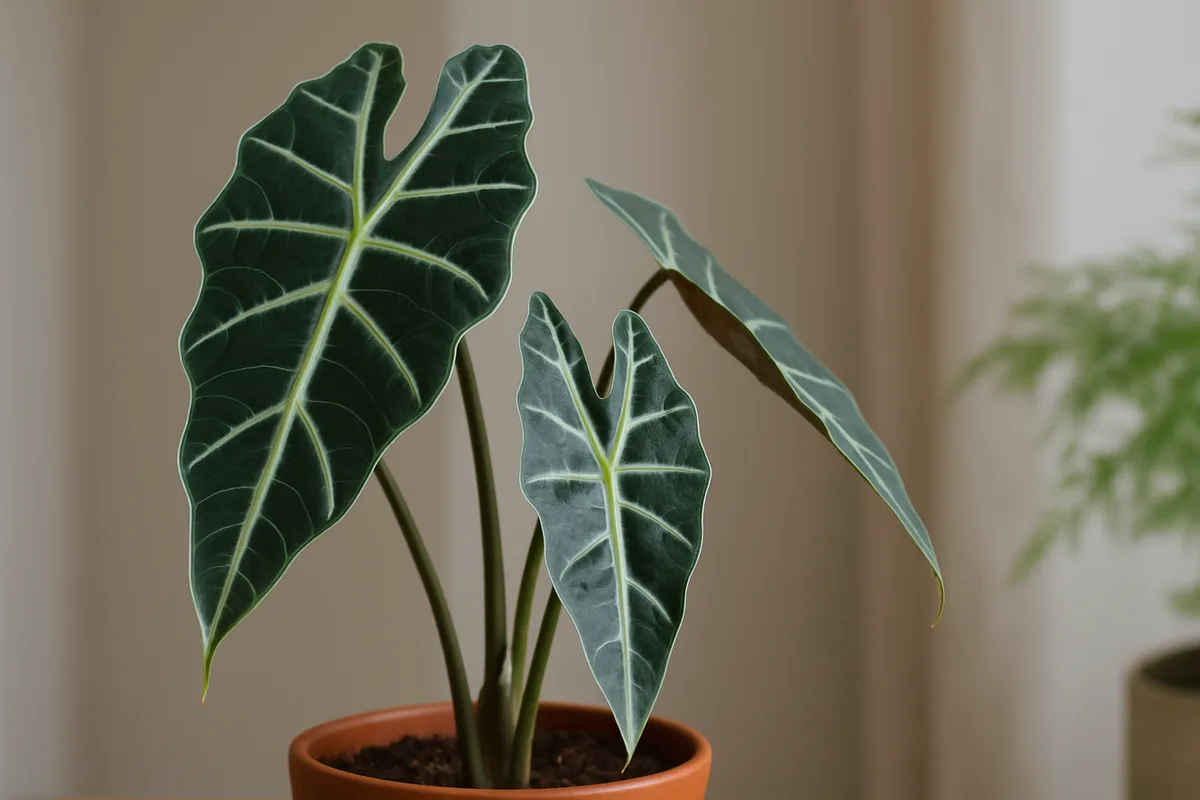 Alokasia hoito salat kotona – vehreät lehdet ympäri vuoden