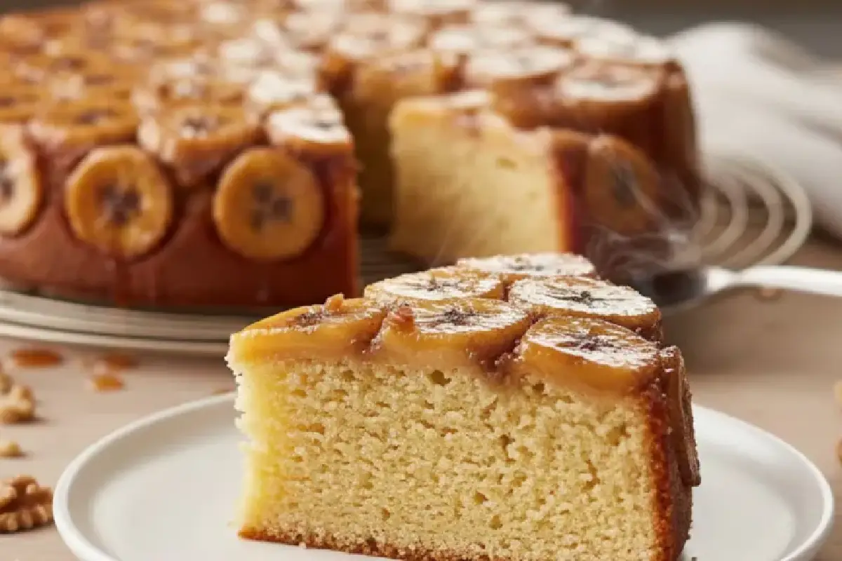 Käänteinen banaanikakku ilman jauhoja ja voita – gluteeniton unelma, joka sulaa suuhun alle 30 minuutissa