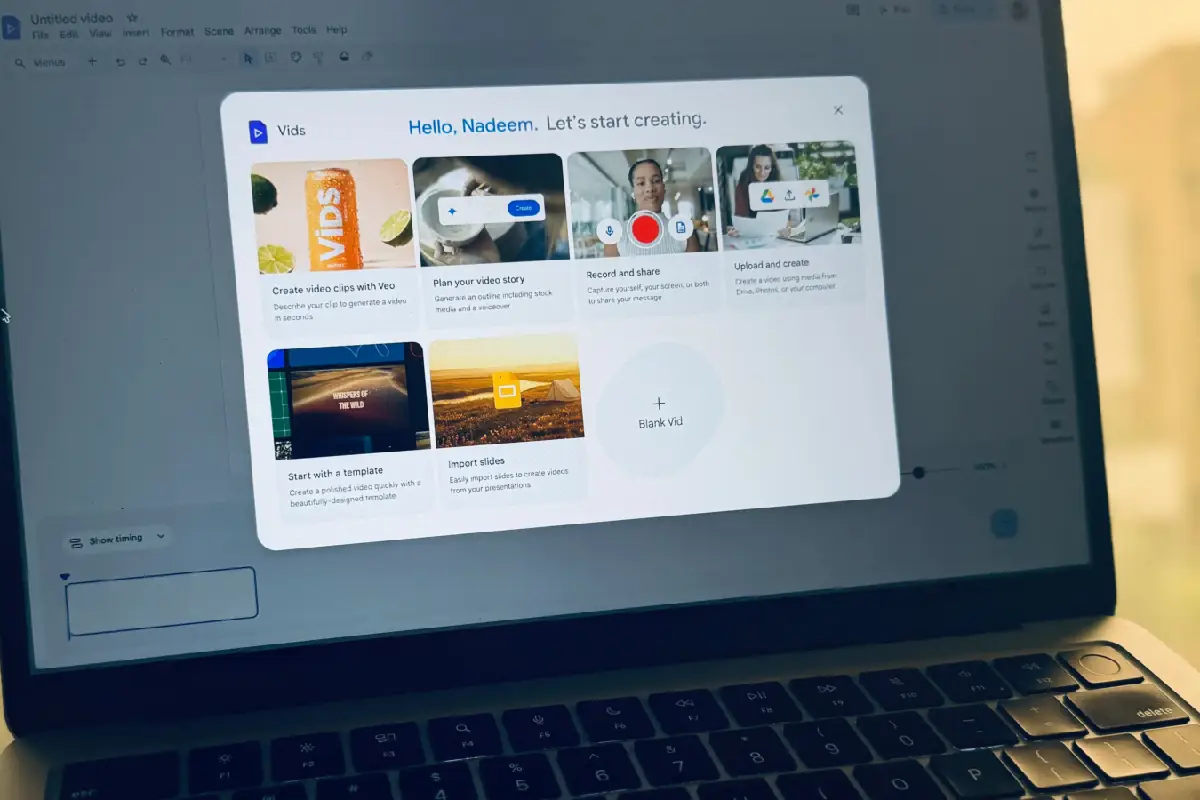 Google Vids uudet ilmainen toiminnot: AI-äänitys ja kuvien editointi nyt kaikille