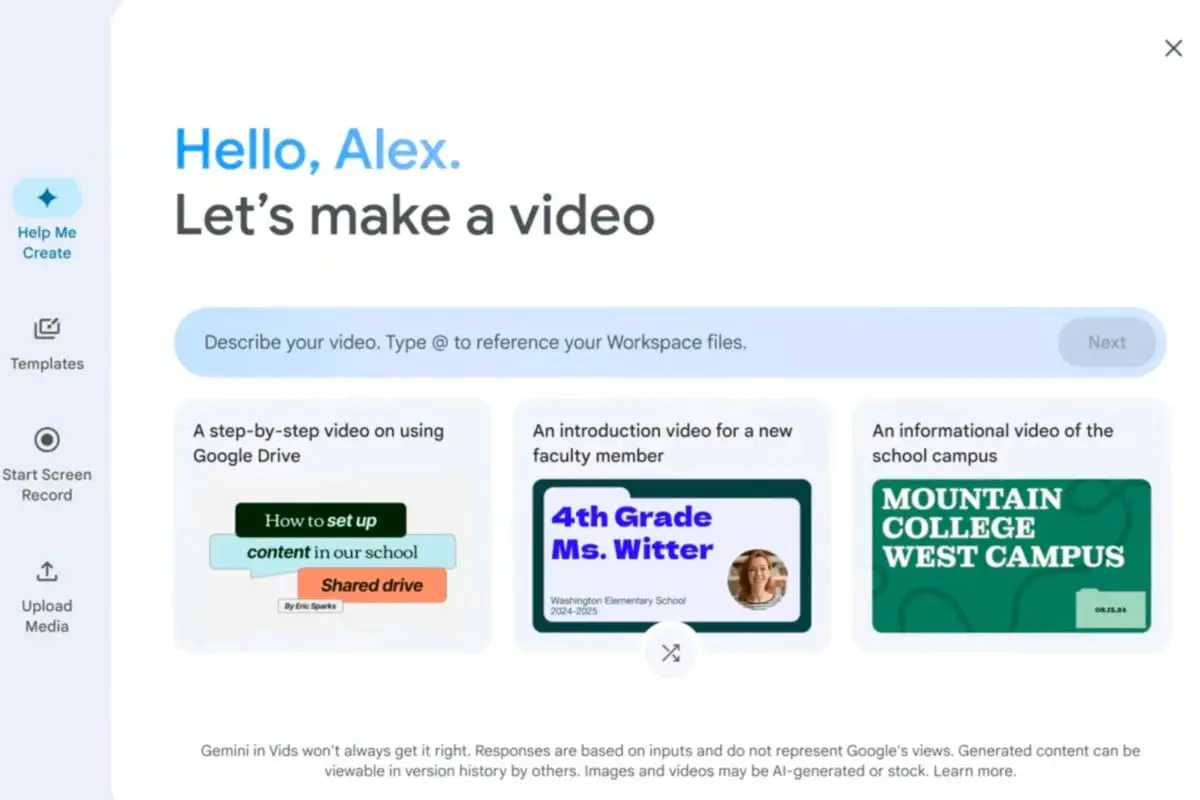 Google Vids uudet ilmainen toiminnot: AI-äänitys ja kuvien editointi nyt kaikille